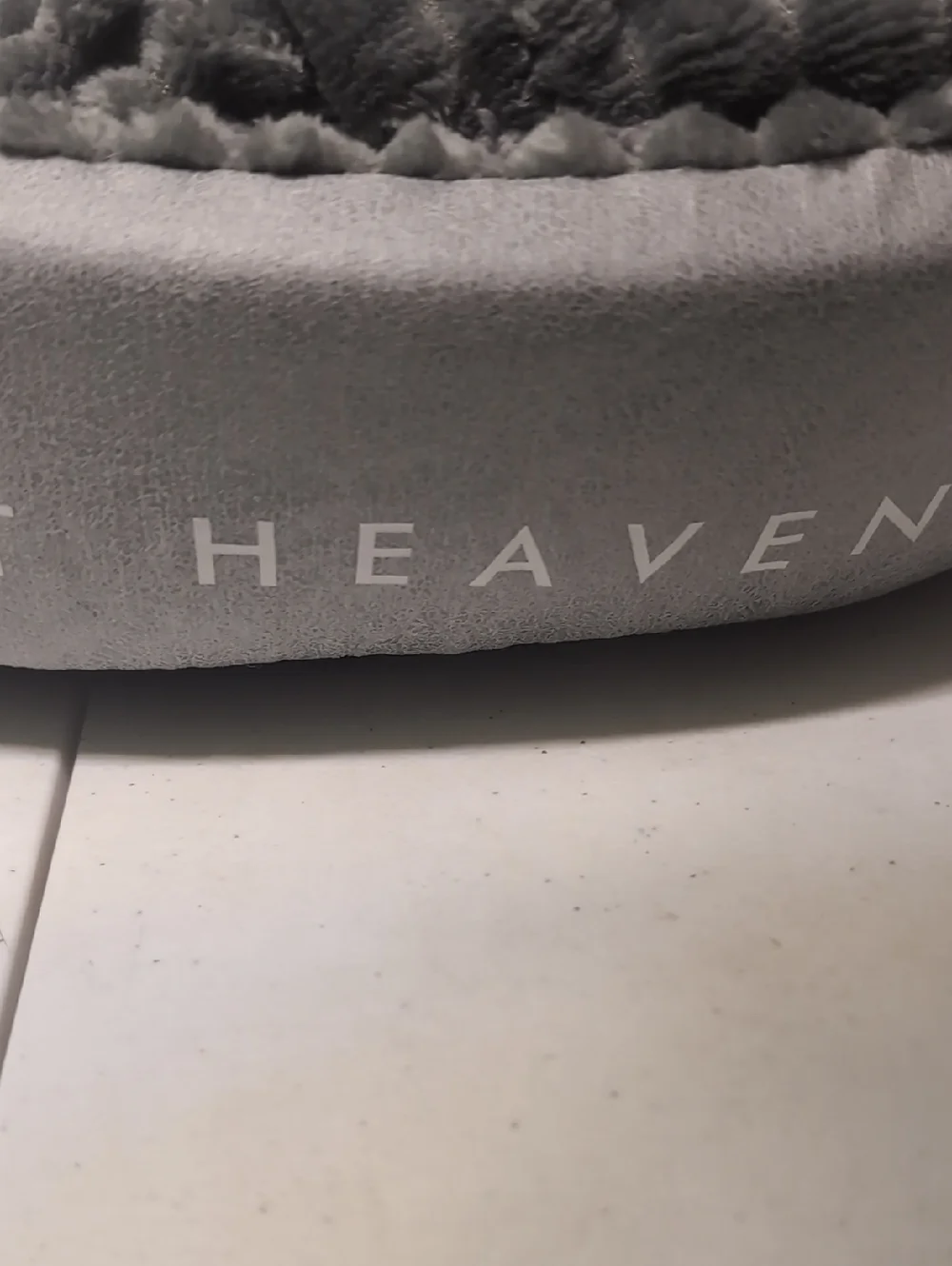 Small Pet Heaven Cozy Plush Round Pet Bed - Gray